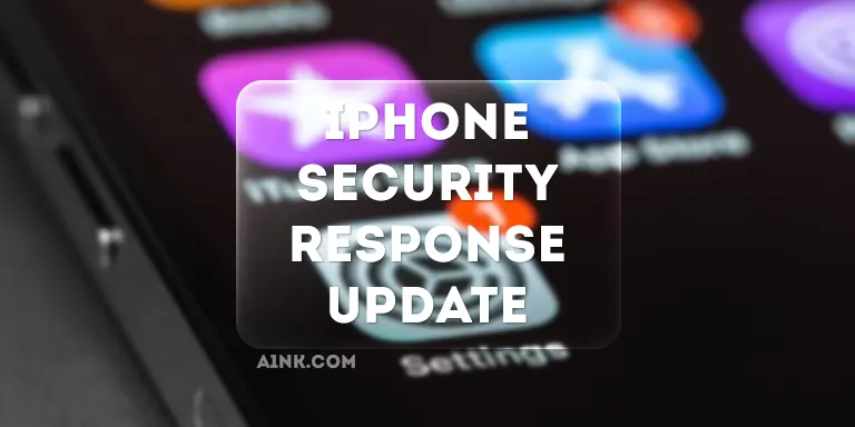 iphone security response update