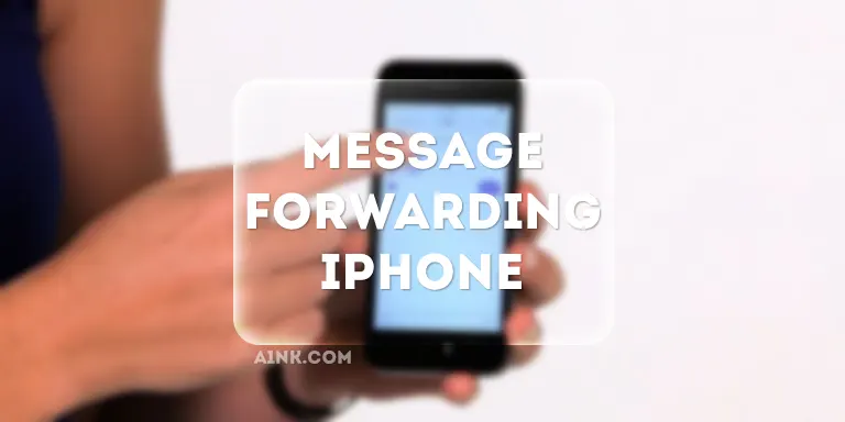 message forwarding iphone